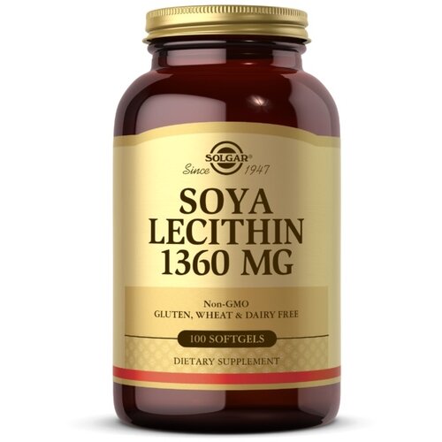 фото Solgar Natural Soya Lecithin капс., 1360 мг, 1.93 г, 100 шт.