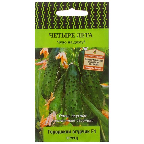 Семена ПОИСК Четыре лета Огурец Городской огурчик F1 5 шт. фото